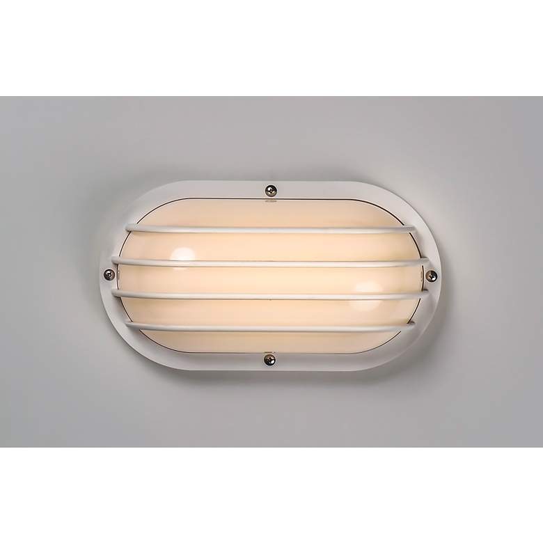 Image 5 Maxim Bulwark 10 1/2" Wide White Finish Outdoor Wall Mount more views