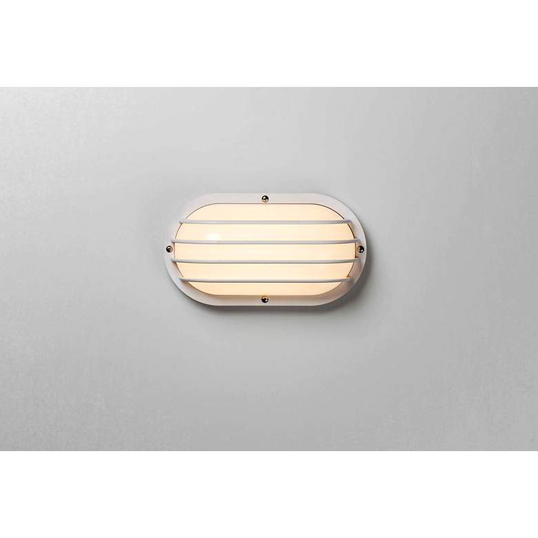 Image 6 Maxim Bulwark 10 1/2" Wide White Finish Outdoor Wall Mount more views