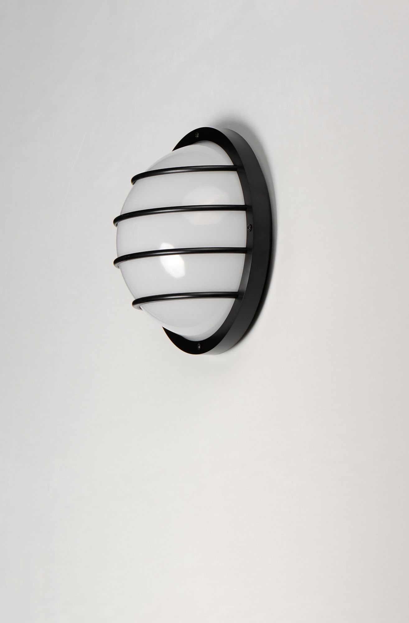 Maxim Bulwark 10" Wide Black Finish Round Outdoor Wall Mount