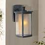 1_Maxim Bungalow 13 3/4"H Bronze 2-Glass Outdoor Wall Light