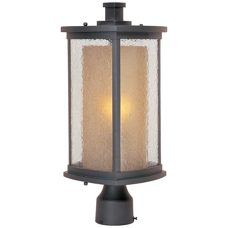 Image 1 Maxim Bungalow 18" High Bronze Outdoor Lantern Post Light