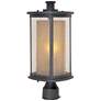 1_Maxim Bungalow 18" High Bronze Outdoor Lantern Post Light