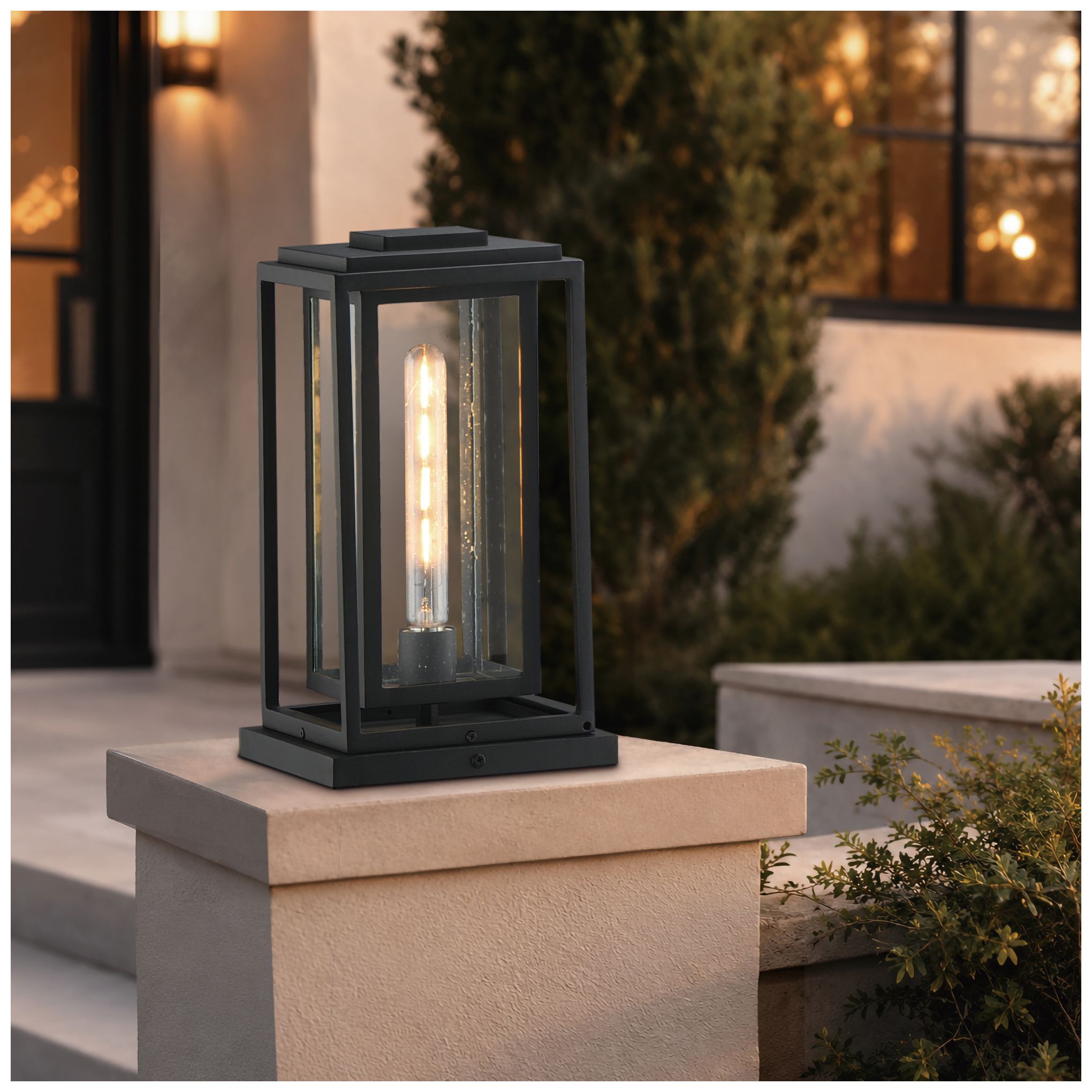 Image 7 Maxim Cabana 14" High Black 1-Light Deck Lantern more views