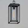 3_Maxim Cabana 15.5" High Black and Seeded Glass Outdoor Hanging Light more views