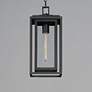 4_Maxim Cabana 15.5" High Black and Seeded Glass Outdoor Hanging Light more views