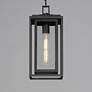 5_Maxim Cabana 15.5" High Black and Seeded Glass Outdoor Hanging Light more views