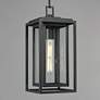 6_Maxim Cabana 15.5" High Black and Seeded Glass Outdoor Hanging Light more views