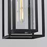 7_Maxim Cabana 15.5" High Black and Seeded Glass Outdoor Hanging Light more views