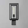 3_Maxim Cabana 16.75" High Black and Seeded Glass Outdoor Post Light more views