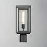 4_Maxim Cabana 16.75" High Black and Seeded Glass Outdoor Post Light more views