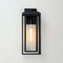 6_Maxim Cabana 18" High Black and Seeded Glass Outdoor Wall Light more views