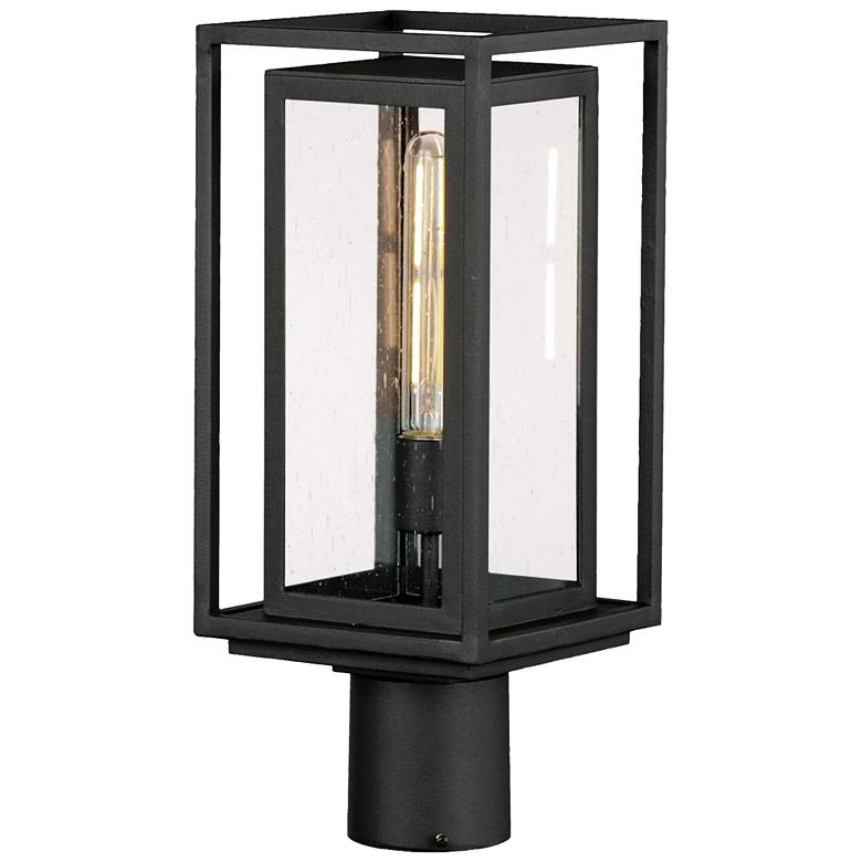 Image 1 Maxim Cabana VX 16 3/4" High Black 1-Light Outdoor Post Light