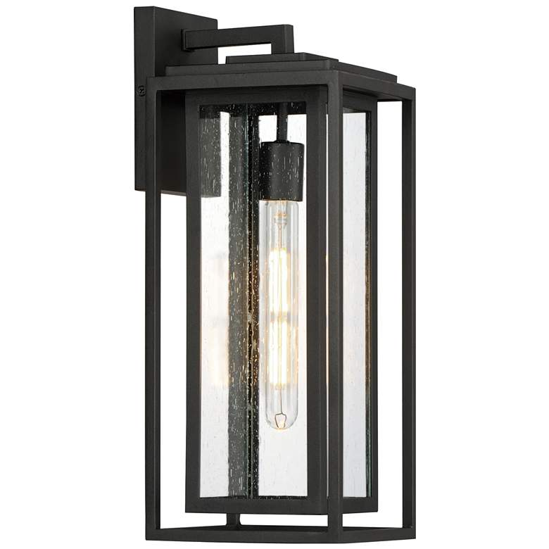 Image 1 Maxim Cabana VX 18" High Black 1-Light Large Outdoor Sconce