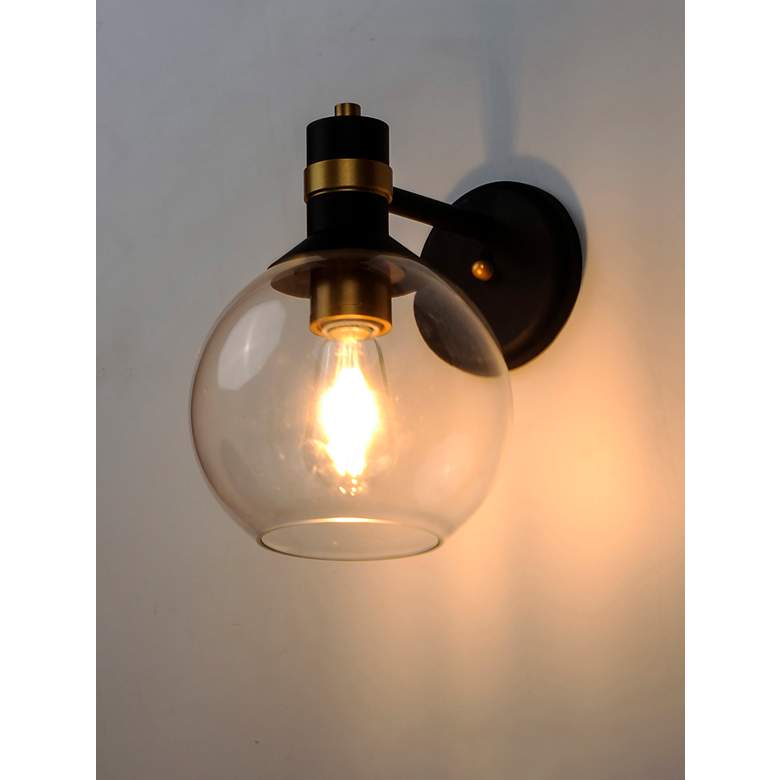 Image 3 Maxim Cabin 10 3/4"H Bronze and Gold LED Outdoor Wall Light more views