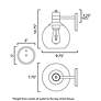 6_Maxim Cabin 10 3/4"H Bronze and Gold LED Outdoor Wall Light more views