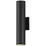 1_Maxim Caldera 15" High Black LED Outdoor Wall Light