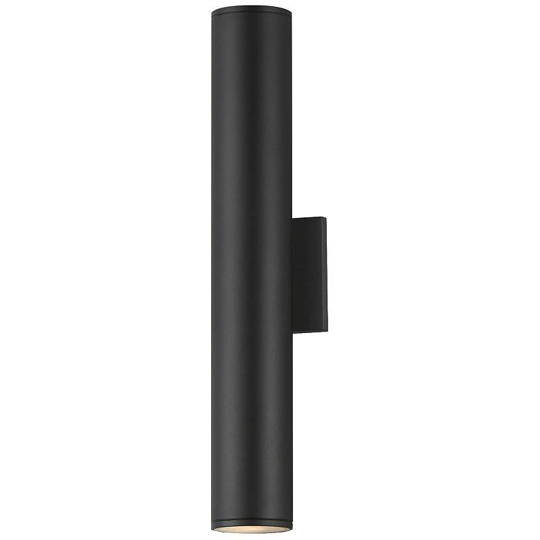 Image 1 Maxim Caldera 20" Black Outdoor Wall Sconce
