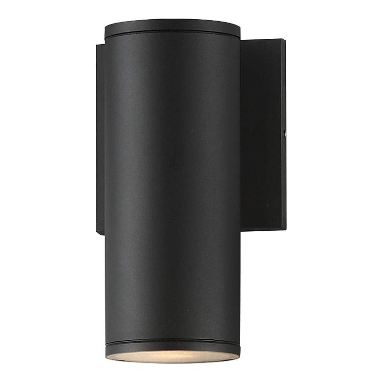 Image 1 Maxim Caldera 7 1/2" Black Outdoor Wall Sconce