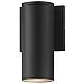 1_Maxim Caldera 7 1/2" Black Outdoor Wall Sconce