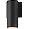 Maxim Caldera 7 1/2" Black Outdoor Wall Sconce