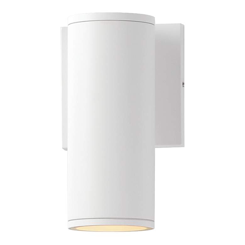 Image 1 Maxim Caldera 7 1/2" White Outdoor Wall Sconce