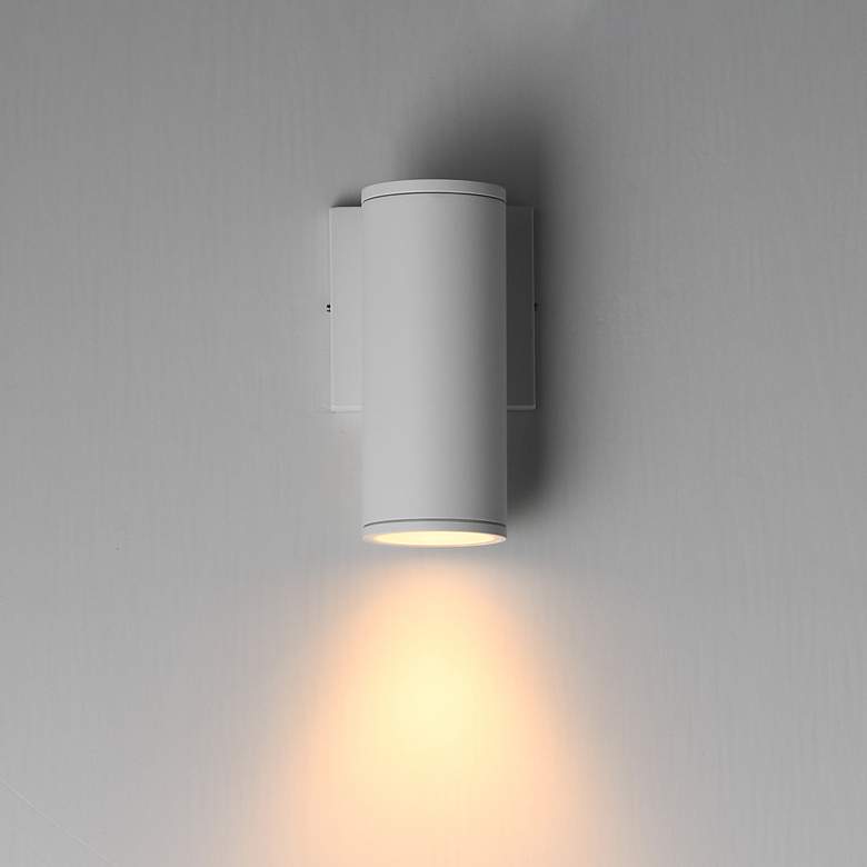 Image 3 Maxim Caldera 7 1/2" White Outdoor Wall Sconce more views
