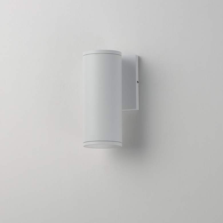 Image 4 Maxim Caldera 7 1/2" White Outdoor Wall Sconce more views