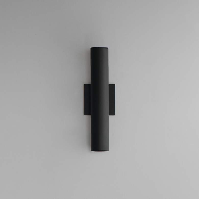 Image 3 Maxim Calibro 14 1/2" High Black LED Outdoor Wall Light more views