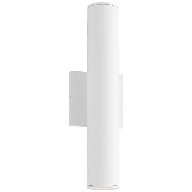Image 1 Maxim Calibro 15" White LED Outdoor Sconce