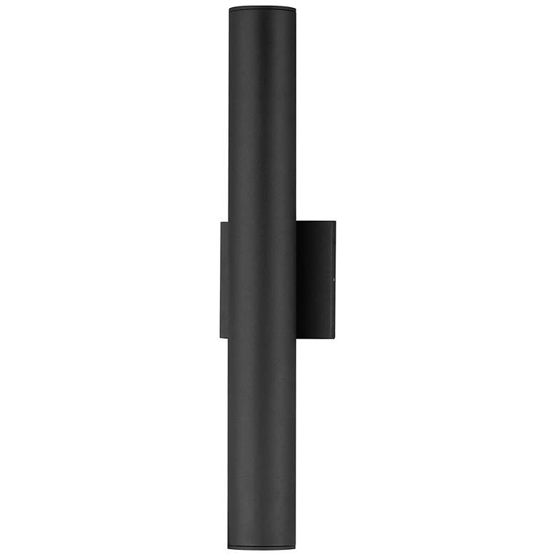 Image 2 Maxim Calibro 19 3/4" High Black LED Outdoor Wall Light
