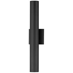 Maxim Calibro 19 3/4" High Black LED Outdoor Wall Light