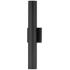 Maxim Calibro 19 3/4" High Black LED Outdoor Wall Light