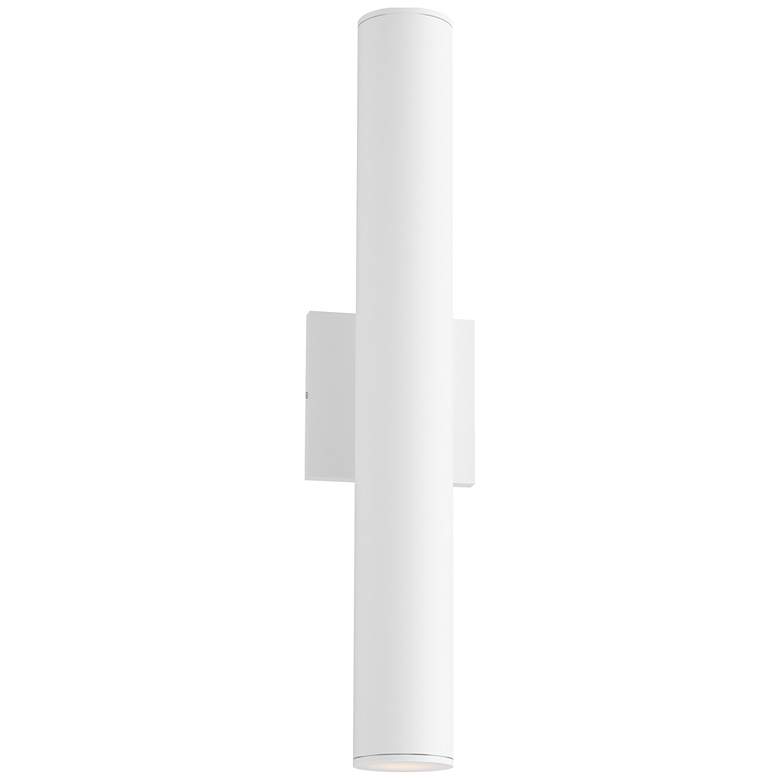 Image 1 Maxim Calibro 20" White LED Outdoor Sconce