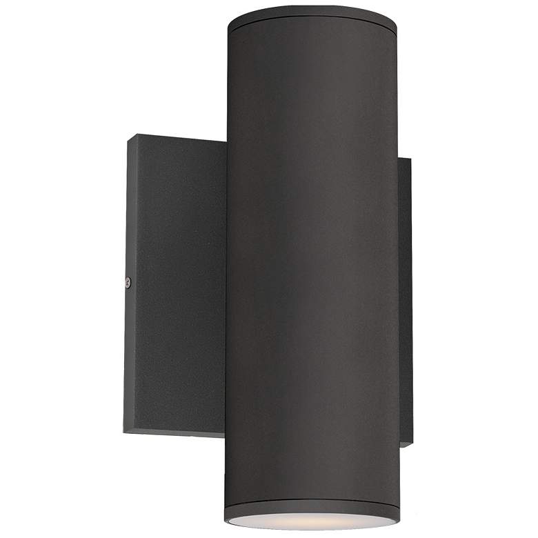 Image 1 Maxim Calibro 7 1/2" Architectural Bronze LED Outdoor Sconce