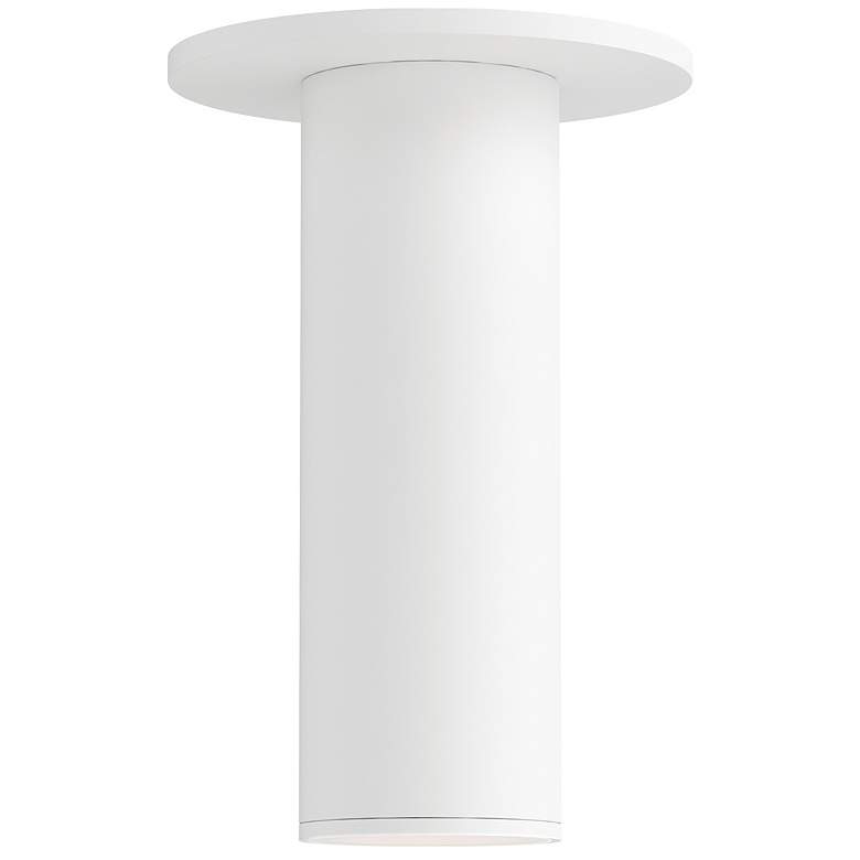 Image 1 Maxim Calibro 7 1/2" High White LED Outdoor Flush Mount