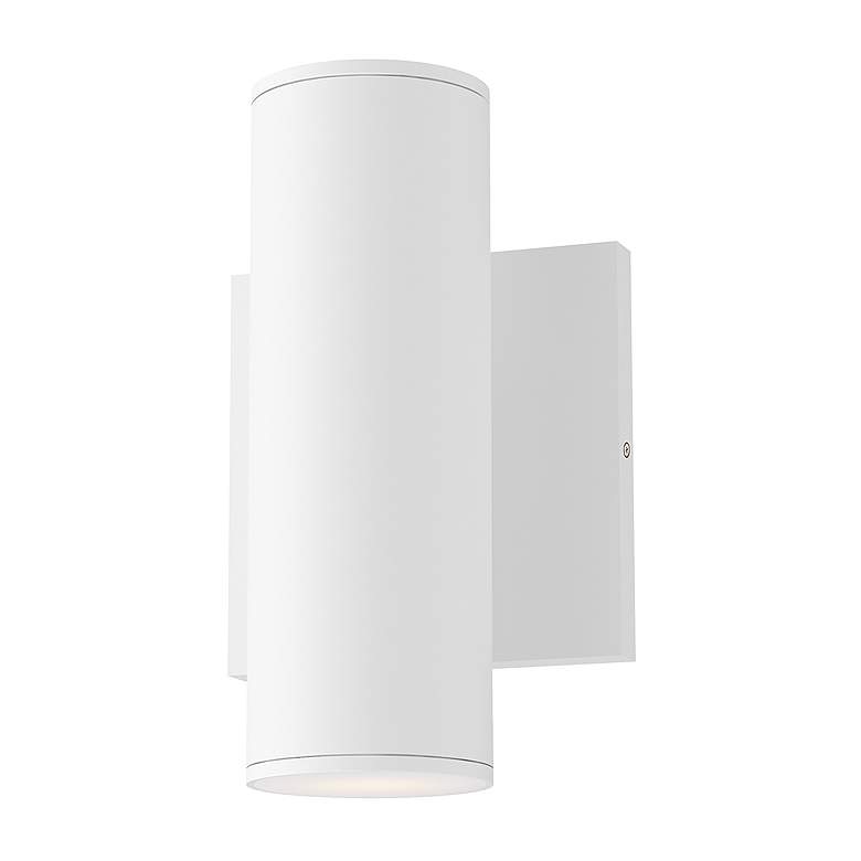 Image 1 Maxim Calibro 7 1/2" White LED Outdoor Sconce
