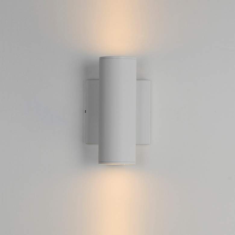 Image 3 Maxim Calibro 7 1/2" White LED Outdoor Sconce more views
