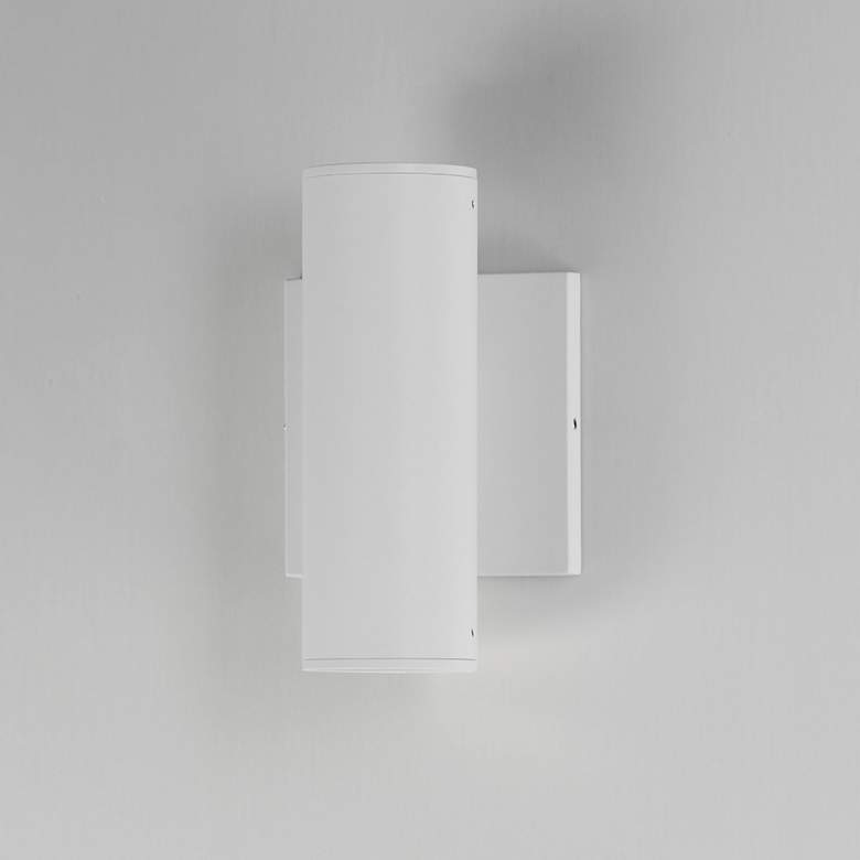 Image 4 Maxim Calibro 7 1/2" White LED Outdoor Sconce more views