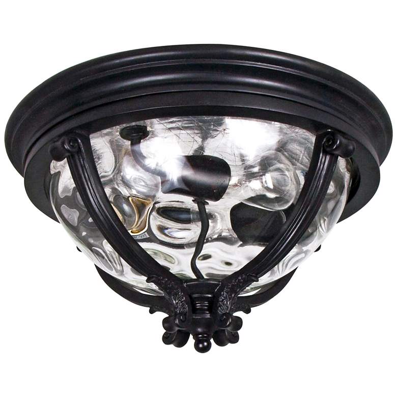 Image 2 Maxim Camden VX 16" Wide Black Outdoor Ceiling Light