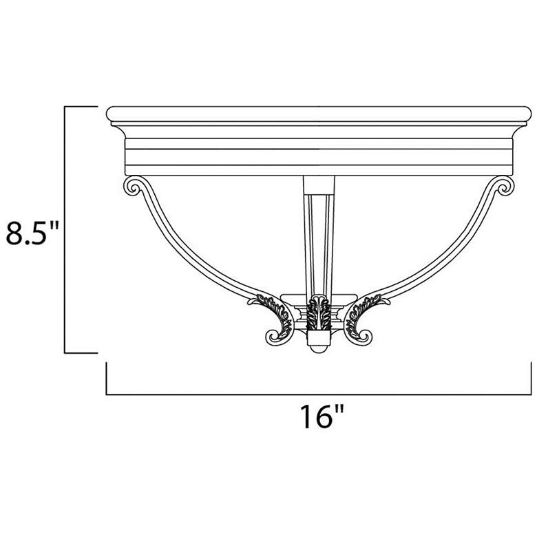 Image 2 Maxim Camden VX 16" Wide Golden Bronze Outdoor Ceiling Light more views
