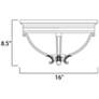 2_Maxim Camden VX 16" Wide Golden Bronze Outdoor Ceiling Light more views