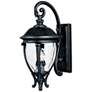 1_Maxim Camden VX 24" High Black Finish Scroll Arm Outdoor Wall Light