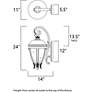 3_Maxim Camden VX 24" High Golden Bronze 3-Light Outdoor Wall Lantern more views