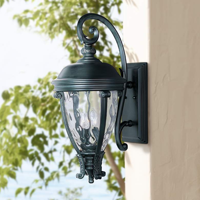 Image 1 Maxim Camden VX 29" High Black Outdoor Wall Light