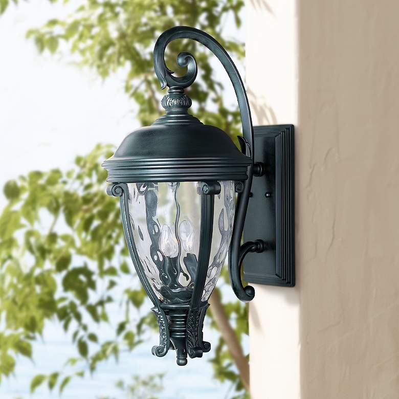 Image 1 Maxim Camden VX 29 inch High Black Outdoor Wall Light