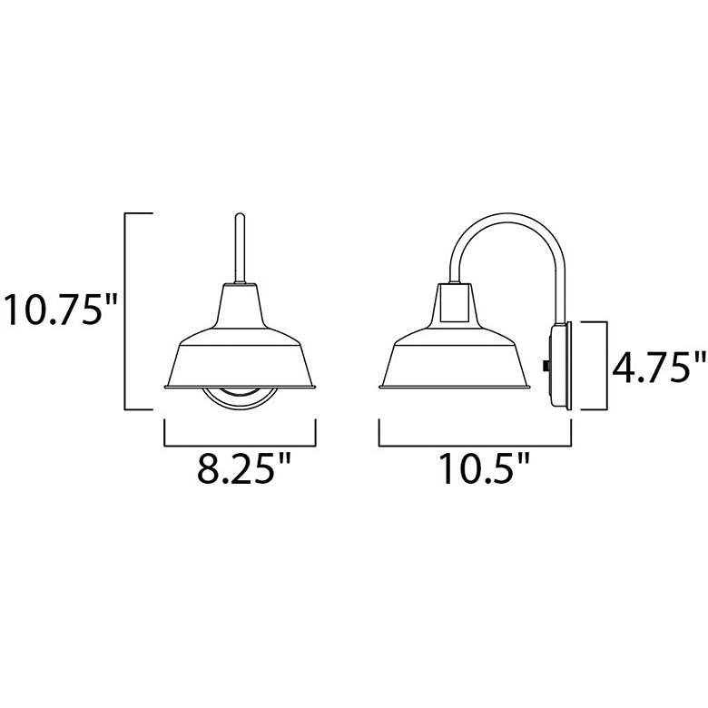 Image 3 Maxim Camden VX 29 inch High Black Outdoor Wall Light more views