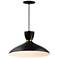 Maxim Carillon 15 3/4" Wide Black Satin Brass Pendant Light