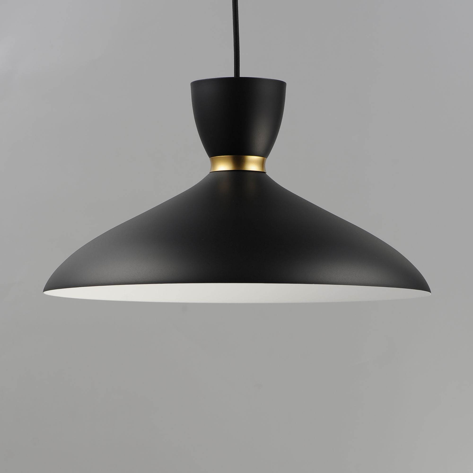 Image 2 Maxim Carillon 15 3/4" Wide Black Satin Brass Pendant Light more views