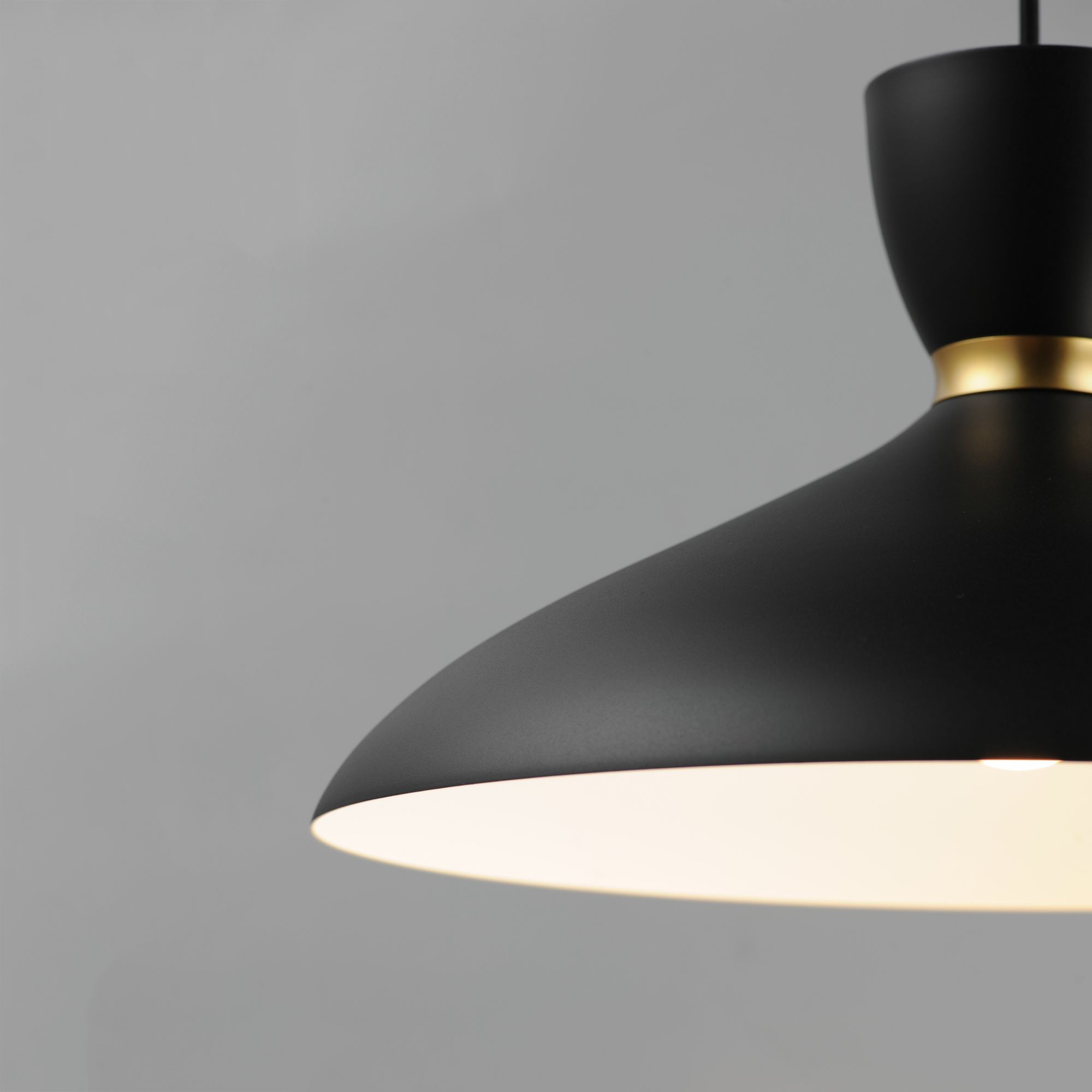 Image 5 Maxim Carillon 15 3/4" Wide Black Satin Brass Pendant Light more views