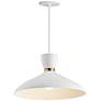 2_Maxim Carillon 15 3/4" Wide White Satin Brass Pendant Light